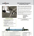 Screenshot of a PDF document detailing the technical specifications for the Jameson EMI Hardened light.