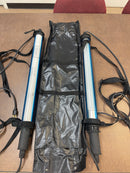 A new pair of Jameson EMI Hardened stringable shop lights, showing both units together.