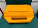 Closed top view of the hard carrying case for a new CST/Berger 54-190BN Optic Transit Level, with handle.