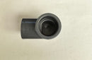 End view of a new 3/4 inch Schedule 80 PVC Tee, highlighting the internal diameter of the slip socket.