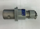 Top view of a new Crouse-Hinds CCP6034BC 60A, 4-pole, 3-wire plug, showing its robust casing.