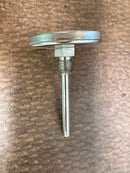Top-down view of a new Trend Model 20 Thermometer, highlighting the 4-inch stem and housing.