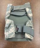 Back view of Made in America authentic military knee pads, displaying the durable construction and fastening system.
