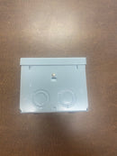 Bottom view of the Siemens W0204ML1060 load center, showing mounting points or electrical knockouts.