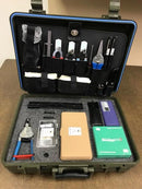 Complete Fiber Optic Repair Tool Kit, open in its durable hard carrying case, showing all included tools and components neatly organized.