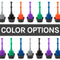 Antimicrobial Bellows Accordion Toilet Plunger with Black Storage Tray (Black)
