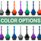 Antimicrobial Bellows Accordion Toilet Plunger with Black Storage Tray (Green)